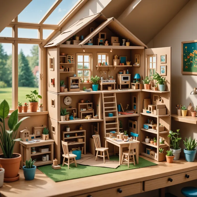 Как сделать домик для кукол: из картона и дерева — творческий проект для всей семьи